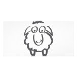 merino sheep customized photo card
