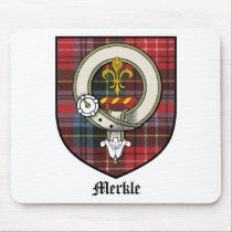 Merkle Clan Crest Badge Tartan mousepads