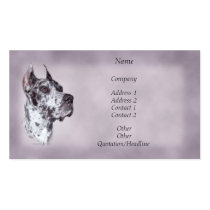 Merle Great Dane Business Card business cards