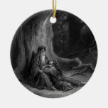 Merlin and Vivien by Gustave Doré 1868 Ornament