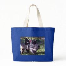 "Merlin" Blue Silkie Bantam Rooster bags by pidgiefund "Merlin" Blue Silkie Bantam Rooster bags