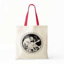 "Merlin" by Aubrey Beardsley, 1893 Tote Bags