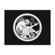 "Merlin" by Aubrey Beardsley, 1893 Post Cards