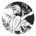 "Merlin" by Aubrey Beardsley, 1893 stickers