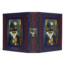 Merlin Magician Wizard Cat Magic Sorcerer 2 Binder