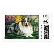 "Merlin" postage by paintonmypaws "Merlin" postage