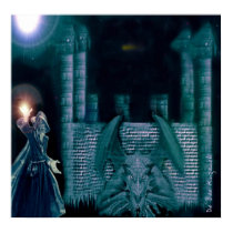 Merlin & The Dragon posters by djkuzanek Merlin & The Dragon posters