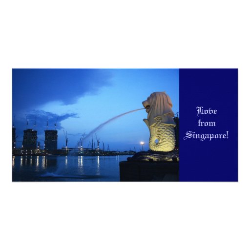Merlion, Love from Singapore! Photo Card