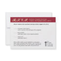 Merlot red business gala event corporate RSVP invitation