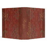 Merlot Scrollwork Recipe Binder
