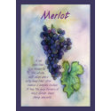 Merlot Wine Grape Greeting Card card