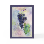 Merlot Wine Grape Greeting Card