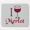 Merlot Wine Lover Gifts mousepad