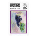 Merlot Wine Stamp