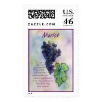 Merlot Wine Stamp by donnabellas Merlot Wine Stamp
