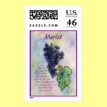 Merlot Wine Stamp stamps
