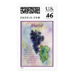 Merlot Wine Stamp
