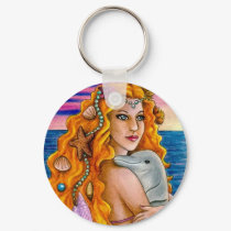mermaid 13 Keychain by artbylucie mermaid 13 Keychain