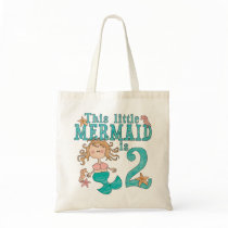 Mermaid 2nd Birthday bags by Kewlkids Mermaid 2nd Birthday bags