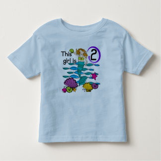 2nd birthday mermaid shirt