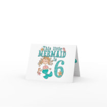 Mermaid 6th Birthday Invitations cards by Kewlkids Mermaid 6th Birthday Invitations cards