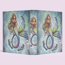 Mermaid and Baby Seal Binder by Molly Harrison
