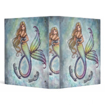 Mermaid and Baby Seal Binder by Molly Harrison