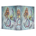 Mermaid and Baby Seal Binder by Molly Harrison