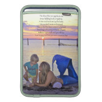 Mermaid and Boy at the Beach Mac Book Sleeve Macbook Air Sleeve