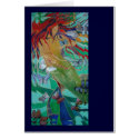Mermaid and Butterflies card