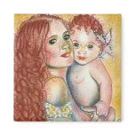 Mermaid and Child  Magnet