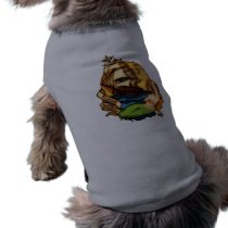 Mermaid and Pirate Ship pet clothing by opheliasart Mermaid and Pirate Ship pet clothing