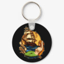 Mermaid and Pirate Ship keychains by opheliasart Mermaid and Pirate Ship keychains
