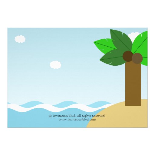 Mermaid and Pirate Twins Joint Birthday Party Personalized Invitation