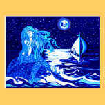 Mermaid and sailor postcards