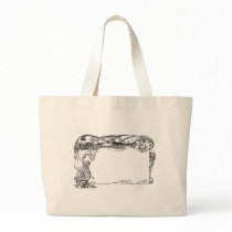 Mermaid and Seagulls Canvas Bags