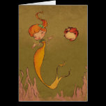 mermaid and seahorse cards