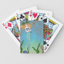 Mermaid and seal deck of cards