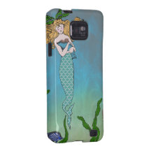 Mermaid and seal samsung galaxy SII case