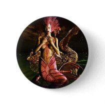 Mermaid and Water Dragon buttons