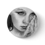 Mermaid Aquamarine Tides Button
