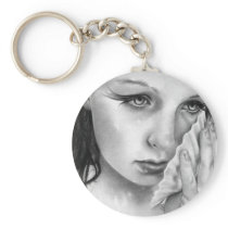 Mermaid Aquamarine Tides Keychain