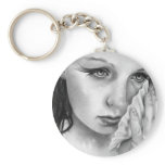Mermaid Aquamarine Tides Keychain