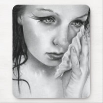 Mermaid Aquamarine Tides Mousepad