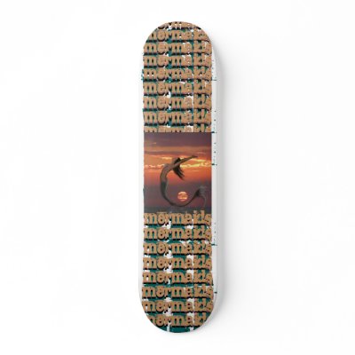 Mermaid Art Deck Custom Skateboard by trgoldsworthy
