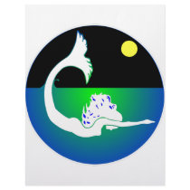 Mermaid At Night Letterhead Template