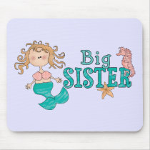Mermaid Big Sister mousepads