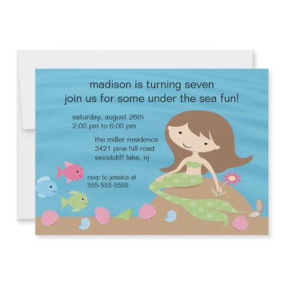 Mermaid Birthday Invitation