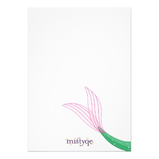 Mermaid Birthday Invitation Card