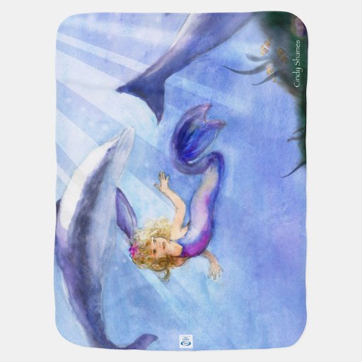 mermaid blanket swaddle blanket Zazzle